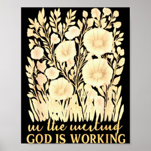 In Der Wartezeit - Gott Wirkt Christliche Bibelver Poster