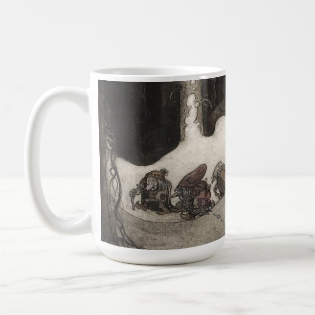 In der Weihnachtsnacht 1913 von John Bauer Kaffeetasse (Links)