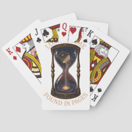 In der Zeit verloren, in Buchseiten gefunden Poker Spielkarten