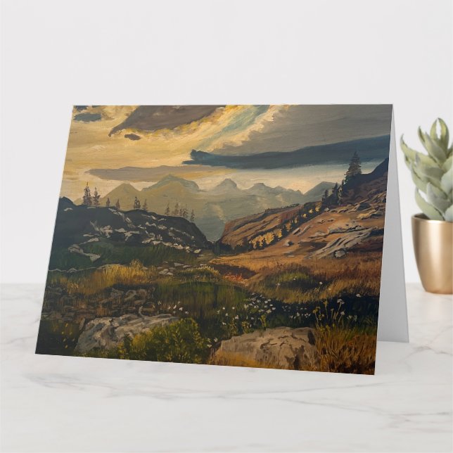 In die Berge, originell von Gary Poling Karte (Kleine Pflanze)