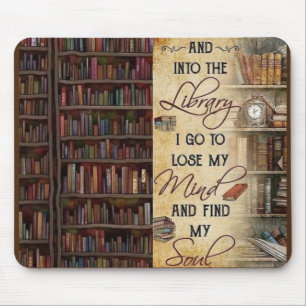 In die Bibliothek gehe ich Mousepad