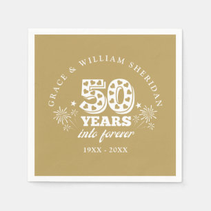 In die goldene Ewigkeit - 50. Hochzeitstag Serviette