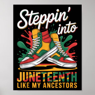 In die Juneteenth Afro Woman Black Girls Sn Poster