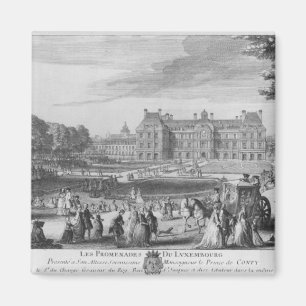 In die Luxemburg-Gärten gehen, 1729 Magnet
