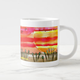 ...in die Sonne...Kunst von Jutta Gabriel... Jumbo-Tasse
