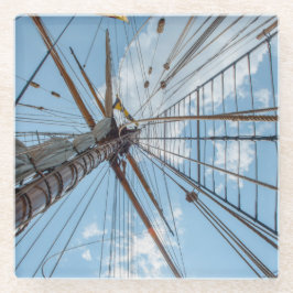 In die Takelung Glasuntersetzer