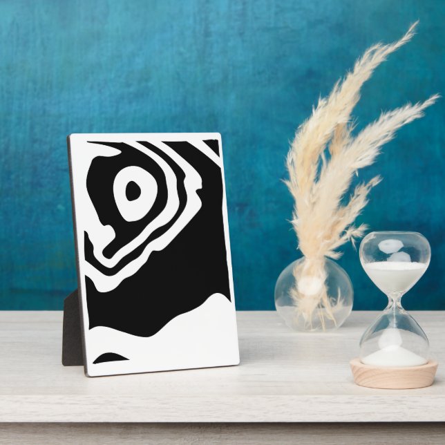 In die Tiefe: Abstrakt Schwarz und Weiß Fotoplatte (Seite)