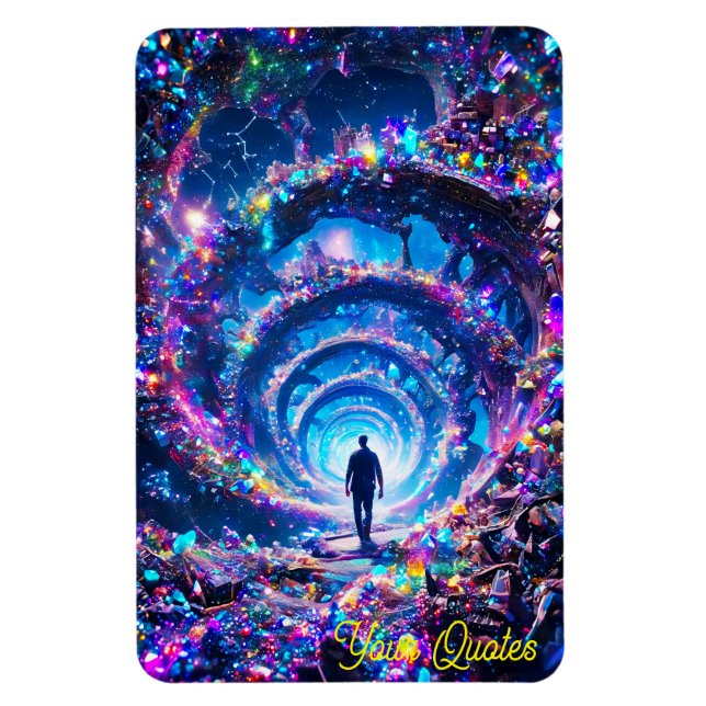 In die Unendlichkeit eintauchen - Mystischer Edels Magnet (Vertikal)