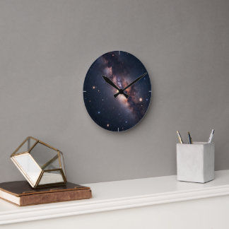 In die Universe Round Clock Runde Wanduhr