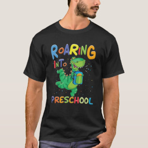 In die Vorschule rex Dinosaurier zurück in die Sch T-Shirt