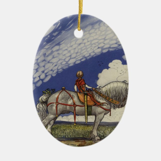 In die weite Welt durch John Bauer 1907 Keramikornament (Vorne)