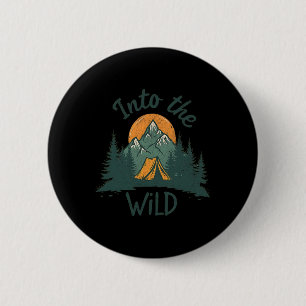 In die wilde Abenteuer-Camping-Berge-Natur H Button