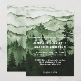In die wilde smaragdgrüne Nebelgebirgslandschaft - Einladung
