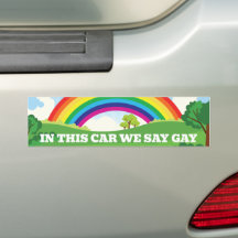 In diesem Auto sagen wir Gay Pride Monat Niedlich