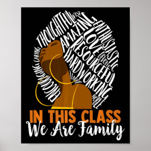 In diesem Cl sind wir Familie Black History Month Poster