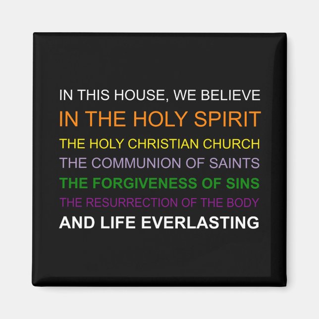 In diesem Haus glauben wir Magnet (Vorne)