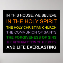 In diesem Haus glauben wir Poster