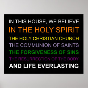 In diesem Haus glauben wir Poster