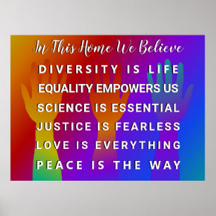 In diesem Haus glauben wir Poster