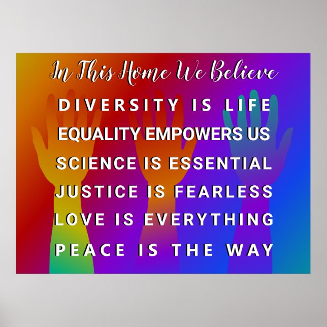 In diesem Haus glauben wir Poster (Vorne)