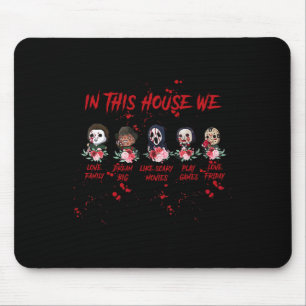 In diesem Haus haben wir Liebe Halloween-Familie Mousepad