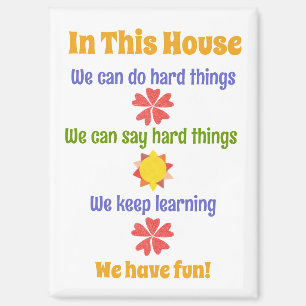 In diesem Haus "Hausregeln" Magnet