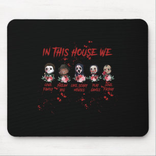 In diesem Haus träumen wir Liebe Familie große Lie Mousepad