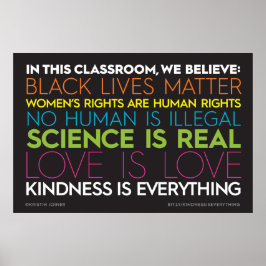 In diesem Klassenzimmer... Güte ist alles, was sig Poster
