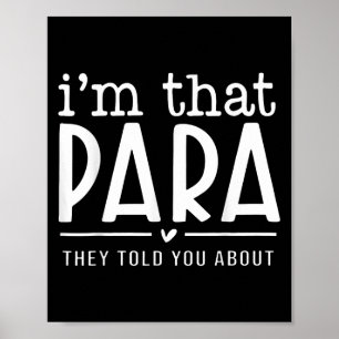 In diesem Para haben sie dir von Paraprofessional Poster