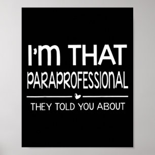 In diesem Paraprofessional haben sie dir von Para Poster