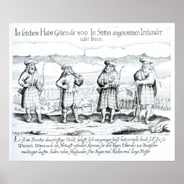 In dieser Eigenschaft taten Iren Poster (Vorne)