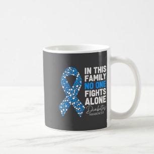 In dieser Familie kämpft allein Diabetes-Bewusstse Kaffeetasse