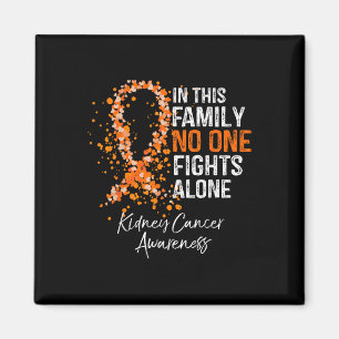 In dieser Familie kämpft allein Shirt Nierenkrebs Magnet