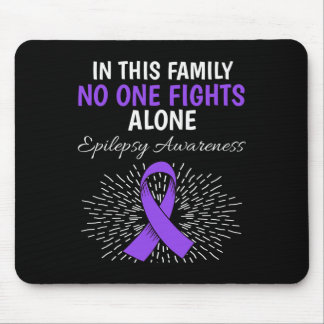 In dieser Familie keine Epilepsie Bewusstsein Lila Mousepad