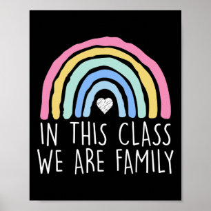 In dieser Klasse sind wir Familienlehrer Poster