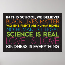 In dieser Schule... Güte ist alles, was signiert Poster