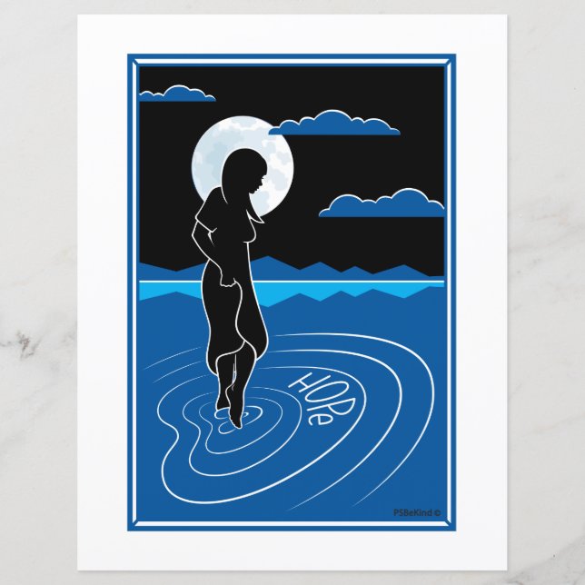 In dieser tiefen Reflektion 3_Flachpapier Blatt 8. (Vorderseite)