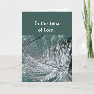 In dieser Zeit des Verlusts, Schrift Gottes Friede Karte