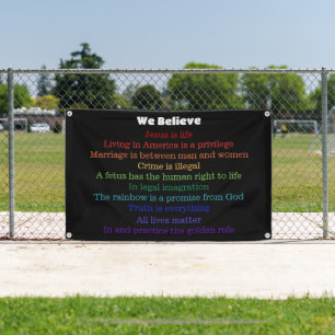 In dieser Zuhause glauben wir Republik Banner