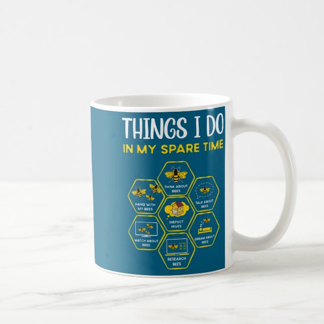 In Dingen Freizeit Imkerei Bienen Kaffeetasse (Rechts)