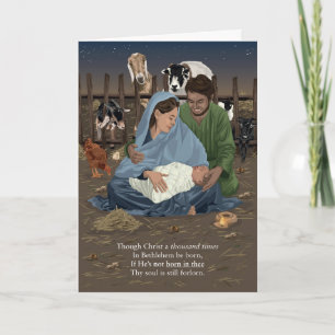 In dir geboren Weihnachtskarte Karte