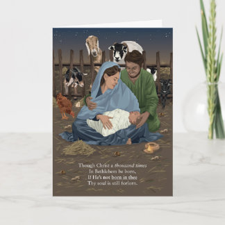 In dir geboren Weihnachtskarte Karte