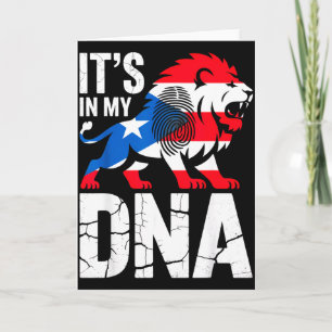 In dna brüllender Löwe in puerto rico puerto-rican Karte