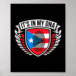 in DNA Fingerprint in Puerto Rico puerto-ricanisch Poster