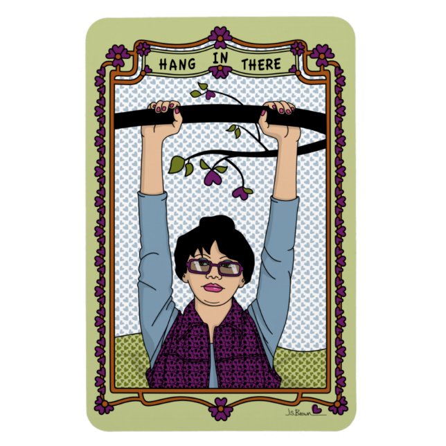 In dort hängen_A_4x6 Kühlschrank Magnet (Vertikal)