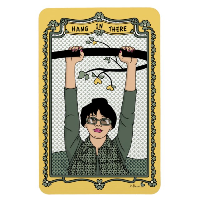 In dort hängen_C_4x6 Kühlschrank Magnet (Vertikal)