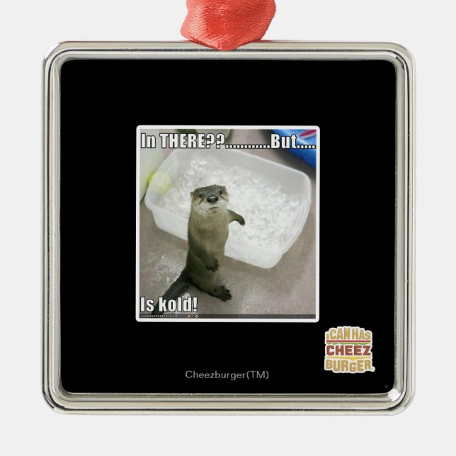 In dort? Ist Kold! Ornament Aus Metall (Vorne)