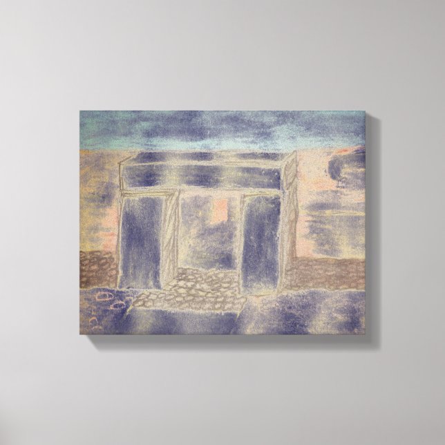 In Dunkelheit gedruckt Leinwanddruck (Vorderseite)