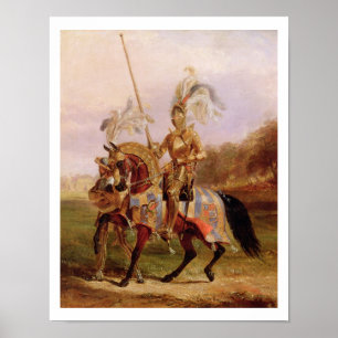 In Eglinton, Lord of the Tournament, 1840 (Öl auf Poster