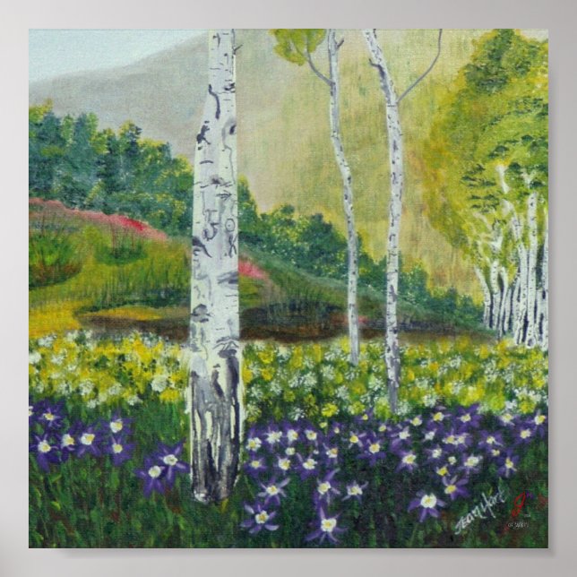 in einem Baum gehauen Poster (Vorne)